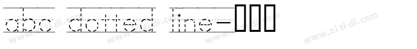 abc dotted line字体转换
